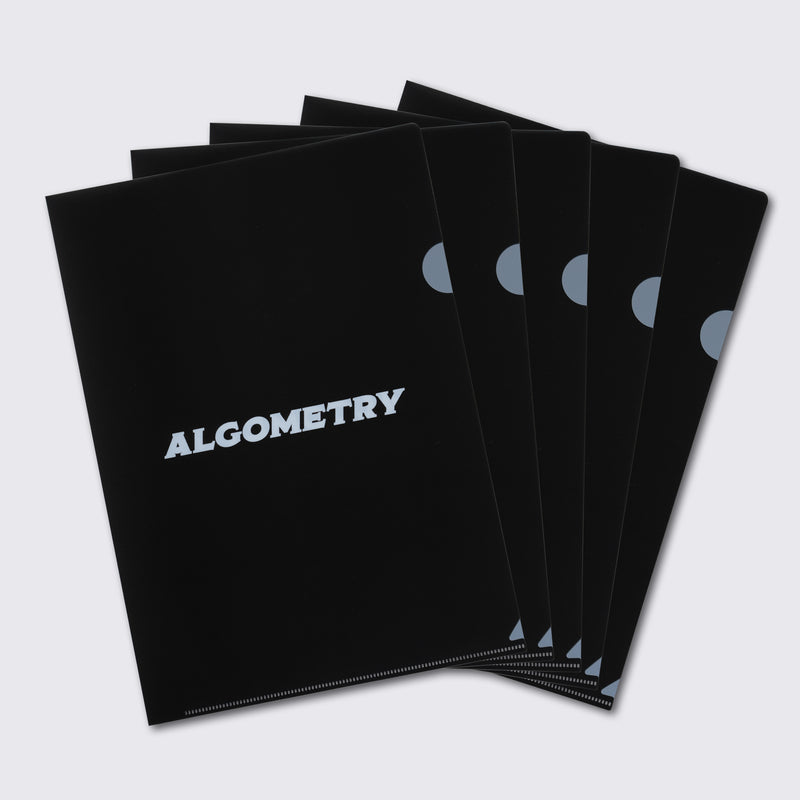 A4ファイル5枚セット ALGOMETRY ブラック