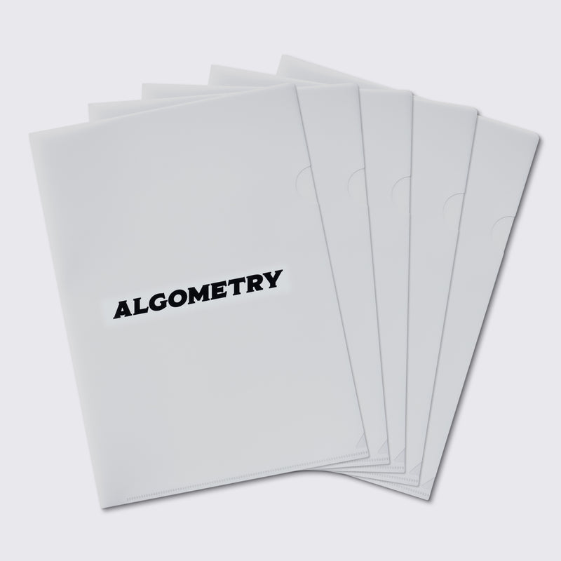 A4ファイル5枚セット ALGOMETRY ホワイト